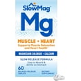 thumbnail image 2 of (2 pack) SlowMag Muscle + Heart Magnesium Chloride with Calcium Supplement to Support Muscle Relaxation, Occasional Muscle Cramping & Heart Health, High Absorption, 60 Count, 2 of 4