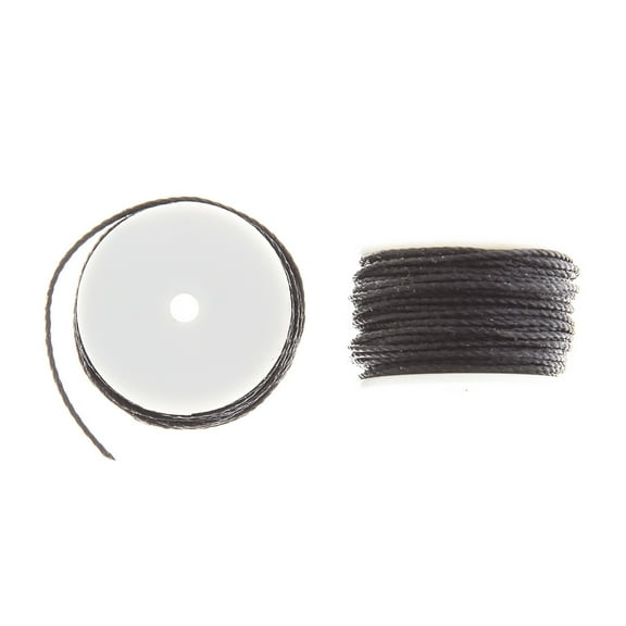 John Bead Brown Stitching Sewing Awl Replacement Waxed Thread Bobbins, 2pcs