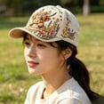 thumbnail image 3 of LEFXSMR Baseball Cap, High Cow Themed Adjustable Hat for Women, Floral Sun Hats for Outdoor Activities & Daily Wear, 3 of 7