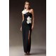 thumbnail image 1 of Vestido Bellabarnetten Jane Flowers con abertura alta en un solo hombro, 1 of 5