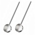 thumbnail image 1 of Small Soup Ladle Stainless Steel Metal Deep Spoon with Pour Spout 2Oz Long Handle Ladles for Kitche, 1 of 5
