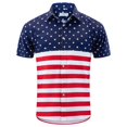 thumbnail image 3 of Camisas de moda para hombre con bandera hawaiana de Estados Unidos, ropa de marihuana, blusa de manga corta con estampado 3D para playa, ropa vintage Y2k, 3 of 5