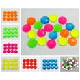 thumbnail image 2 of EOEMY 100 Neon Color Flatback Acrylic Round Rhinestone Gems 10mm No Hole Pick Color-Neon Red, 2 of 8