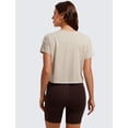 thumbnail image 2 of Remera CRZ YOGA de Algodón Pima Crop Relajada Mojave Tan Talle S, 2 of 6