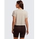 thumbnail image 2 of Remera CRZ YOGA Crop Relajada de Algodón Pima Mojave Tan XL, 2 of 6