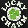 thumbnail image 3 of CafePress - Lucky Charm [Shamrock] Women's Dark Pajamas - Women's Short Sleeve Print T-Shirt and Pants Dark Cotton Pajama Set, 3 of 7
