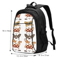 thumbnail image 4 of Yiaed Corgi Dog2 Print Laptop Backpack,Business Travel Durable Laptops Backpack with USB Charging Port,Water Resistant College Computer Bag, 4 of 5