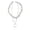 Transparent, variant on Double Strand Irregular Heart Shaped Necklace Clavicle Chain Fashion Jewelry