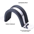 thumbnail image 2 of 12 Pcs 65mm Rubber Pipe Strap 304 stainless steel Rubber Cushioned Cable Clamp, 2 hole u-tube strap clamp for Tube, Pipe or Wire Cord Installation, 2 of 5