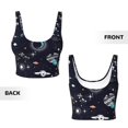 thumbnail image 3 of Sikiie Galaxy2 Print Strappy Sports Bra for Women Padded Push Up Sports Bra Athletic Running Sports Bra Workout Bra Yoga Bra, 3 of 5