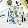 thumbnail image 7 of FMSHPON White Daisy Flower Blue Clipboard Hardboard Wood Nursing Clip Board and Pull for Standard A4 Letter 13x9 inches, 7 of 7