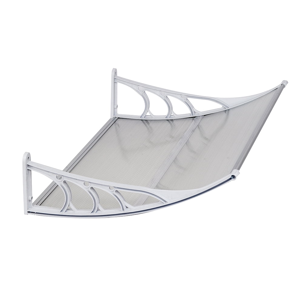 Kadyn 40"x 32" Window Awning, Outdoor Awning for Front Outdoor, UV Protection Hollow Sheet for home windows and doors, White Kadyn 40"x 32" Window Awning, Outdoor Awning for Front Outdoor, UV Protection Hollow Sheet for home windows and doors, White