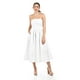 thumbnail image 5 of Vestido Strapless de corte midi Roman Fashion /Juvenil, 14387 (Blanco) blanco M, 5 of 5