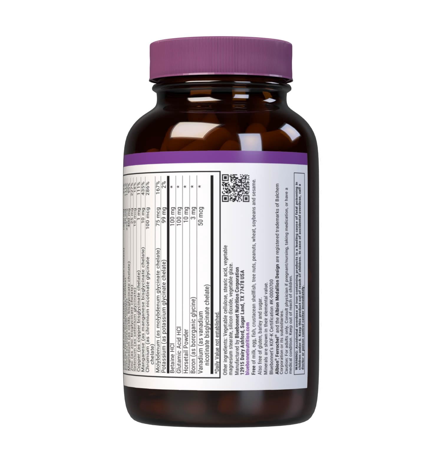 Bluebonnet Nutrition Chelated Multiminerals - Bone Health - 120 Caplets