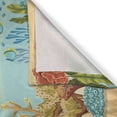 thumbnail image 3 of Ambesonne Nautical Kitchen Curtains, Summer Holidays Coral Reef, 55"x39", Pale Blue Orange, 3 of 3