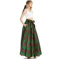 thumbnail image 4 of Sakkas Asma Second Convertible Traditional Wax Print Adjustable Strap Maxi Skirt - 243 - One Size, 4 of 5