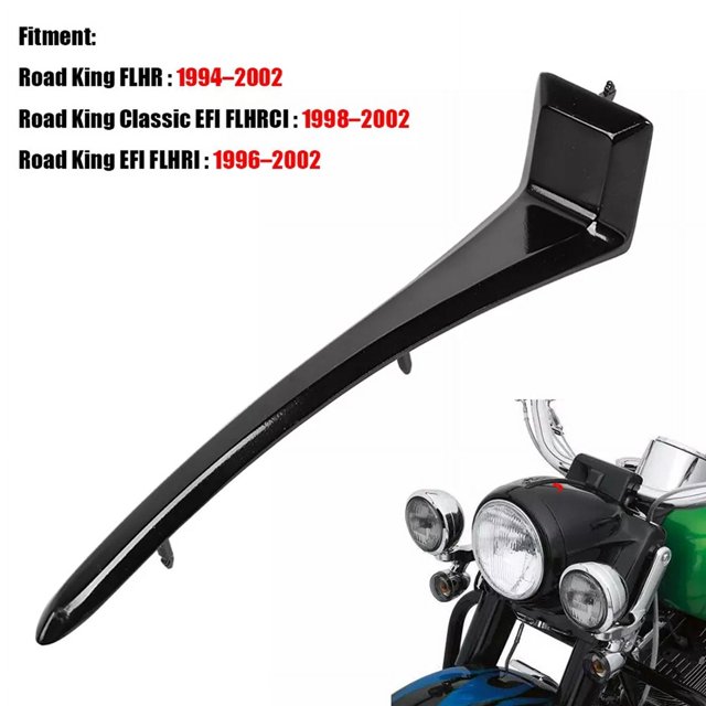 Cubierta de Superior con Forma de Lanza de Góndola Negra 67868-94 para Motocicleta para Road 994-2002 FLHR EFI FLHRI FLHRCI