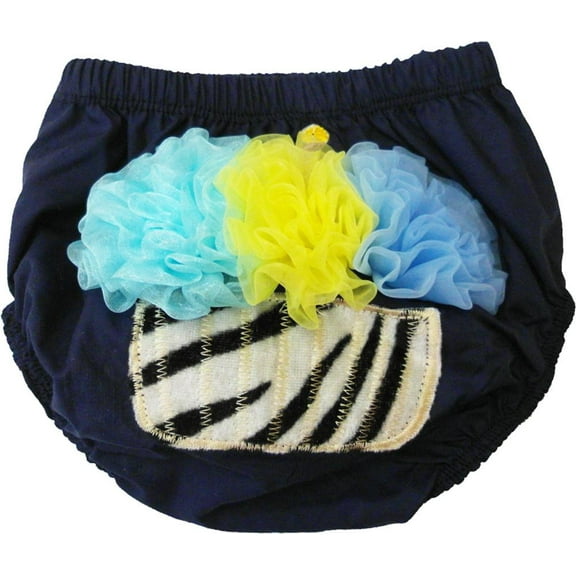 Wenchoice Girl'S Cupcake Navy Blue Bloomer M(6-12M)