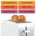 thumbnail image 4 of Kenmore 2-Slice White Stainless Steel Toaster, Wide Slot, Bagel/Defrost, 4 of 8