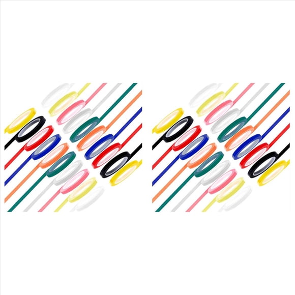 40 Rollos de Cinta para Autoclave de 10 Colores 216 Pies/LX 0,24 Pulgadas/W Cinta de Identificación de Instrumentos Esterilizable en Autoclave 270 Fahrenheit