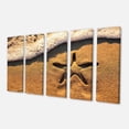 thumbnail image 2 of Starfish on Beach with Waves - Large Beach Canvas Wall Art, 2 of 3