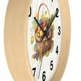 thumbnail image 3 of Farmhouse Wall Clock 10-inch Cottagecore Fruit Basket Kitchen Decor Gift, 3 of 3