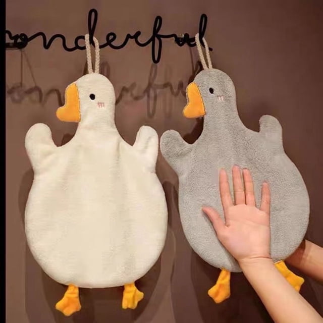 Toalla de Mano de Ganso de , Toalla de Mano para Cocina, BañO e Inodoro, Tipo Colgante con SúPer AbsorcióN de Agua, Secado RáPido