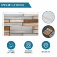 thumbnail image 6 of Brown Grey Vintage Placemats Set of 4, Retro Farmhouse Elegant Pastoral Placemats for Dining Table, Place Mats for Kitchen Tabletop, Waterproof Wipeable Dining Table Mats Set, 6 of 9