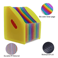 thumbnail image 3 of Lojalitet A4 file folder oblique telescopic organ bag multi-layer classification data rack,Yellow, 3 of 5
