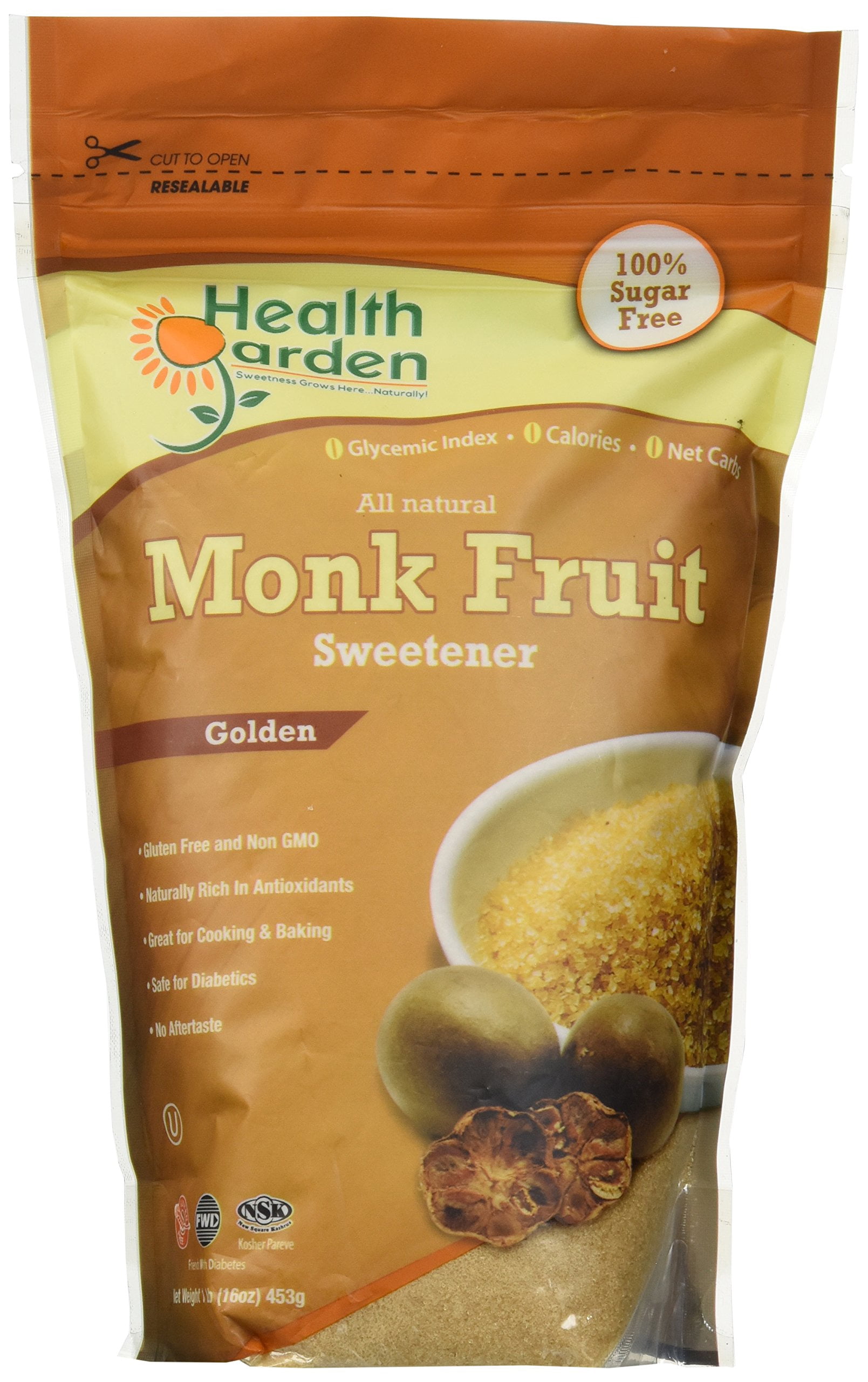 Health Garden Golden Monk Fruit Sweetener 1 lb