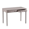 thumbnail image 3 of SEI Furniture Janice 2-Drawer Writing Desk in Gray, 3 of 6