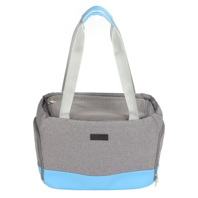Pet Shoulder Bag, Easy To Clean Waterproof Zipper Opening Comfortable Pet Carry Bag Universal for Cats Blue