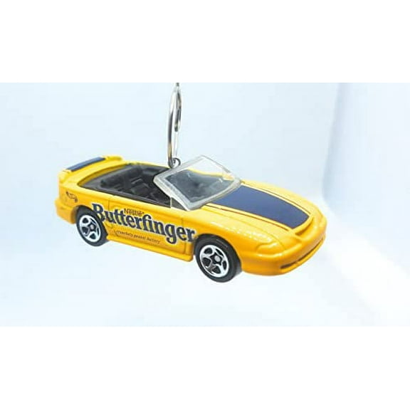Christmas Ornament for 1996 Ford Mustang GT Convertible Yellow Butterfinger