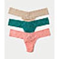 thumbnail image 2 of Hanky Panky Womens Signature Lace Low Rise Thong Fashion 3-Pack Style-49113PVPK, 2 of 6