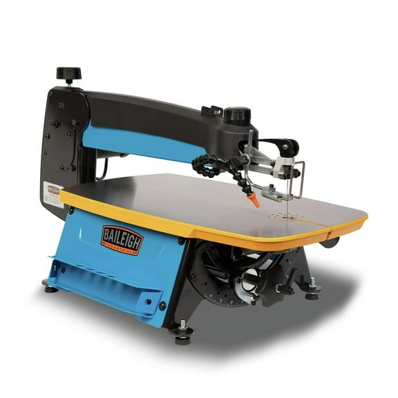 Baileigh Industrial BA9-1231862 BSS-22 120V 400 -1550 SPM Variable-Speed 22-3/8 in. Throat Cast Iron Table Scroll Saw with Foot Pedal