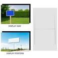 thumbnail image 4 of H Advertising Rack 6 Pcs Sign Holders Lawn Bracket Display Shelves Poster Stand Galvanized, 4 of 6