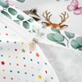 thumbnail image 4 of Castle Fairy Girls Watercolor Woodland Wildlife Duvet Cover King,Eucalyptus Butterfly Floral King Bedding,Green Brown White,Reversible,3 Pieces,No Comforter,1 Duvet Cover and 2 Pillowcases, 4 of 6