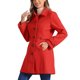 thumbnail image 4 of Abrigo largo de invierno de una sola botonadura para mujer INSPIRE CHIC con bolsillos en rojo M, 4 of 6