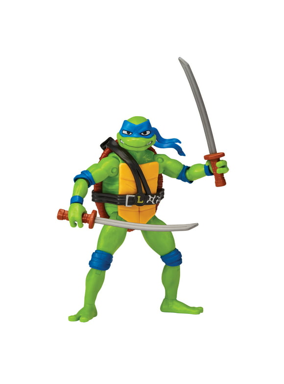 Teenage Mutant Ninja Turtles: Mutant Mayhem 4.5 Leonardo Basic Action Figure by Playmates Toys