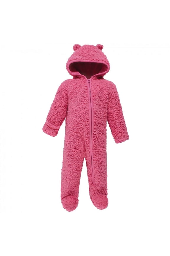Faux Shearling Bunting 1pk, Dark Pink, 3-6 Months