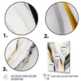 thumbnail image 3 of Designart Abstract Geode Waves Grey II Canvas Wall Art, 3 of 5