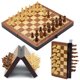 thumbnail image 1 of Juego de ajedrez de madera magnético fuerte de 30 cm, rompecabezas de mesa de competición, juguete, 1 of 6