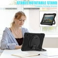 thumbnail image 6 of For Kindle Fire HD 8 Tablet 12th Generation 2022 Release Case, 360 Rotatable Handle Stand, Shoulder Strap, Drop-Proof Design, Black, 6 of 7