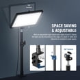 thumbnail image 3 of NEEWER 25W 12.9" Streaming Key Light with Desk Stand/2.4G Remote/USB Transmitter, PC/Mac APP Control Dimmable Edge Lit Video Panel Light wit, 3 of 9