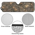 thumbnail image 6 of HUIACONG Camo Hunting Windshield Sun Daisy Shade for Jeep Wrangler TJ JK JKU JL JLU ,Aluminum Foil Film Car Winshied Sunshade,Effectively Blocking Heat and UV Rays, 6 of 6