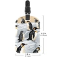 thumbnail image 6 of Square 2Pack PU Leather Penguin Cruise Luggage Tag with Privacy Cover and Name ID Tag for Travel Handbags Backpacks Luggage Tags, 6 of 6