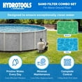thumbnail image 2 of HYDROTOOLS BY SWIMLINE 16 Inch Sand Filter Combo Set With Stand & Multi Port Valve | 100 Pound Sand Capacity, 2 of 7