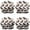 Cute Dachshund, variant on Shower Caps,Cute Doberman and Dog Footprint Waterproof Shower Cap for Women 4 Pieces,Double Reusable Hair Cover for Shower PEVA Elastic Stretch Hem