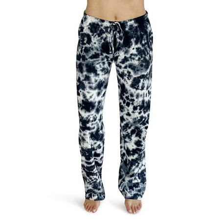 

Just Love Ladies Printed Jersey Jogger Pant (Tie Dye Black and White 3X)