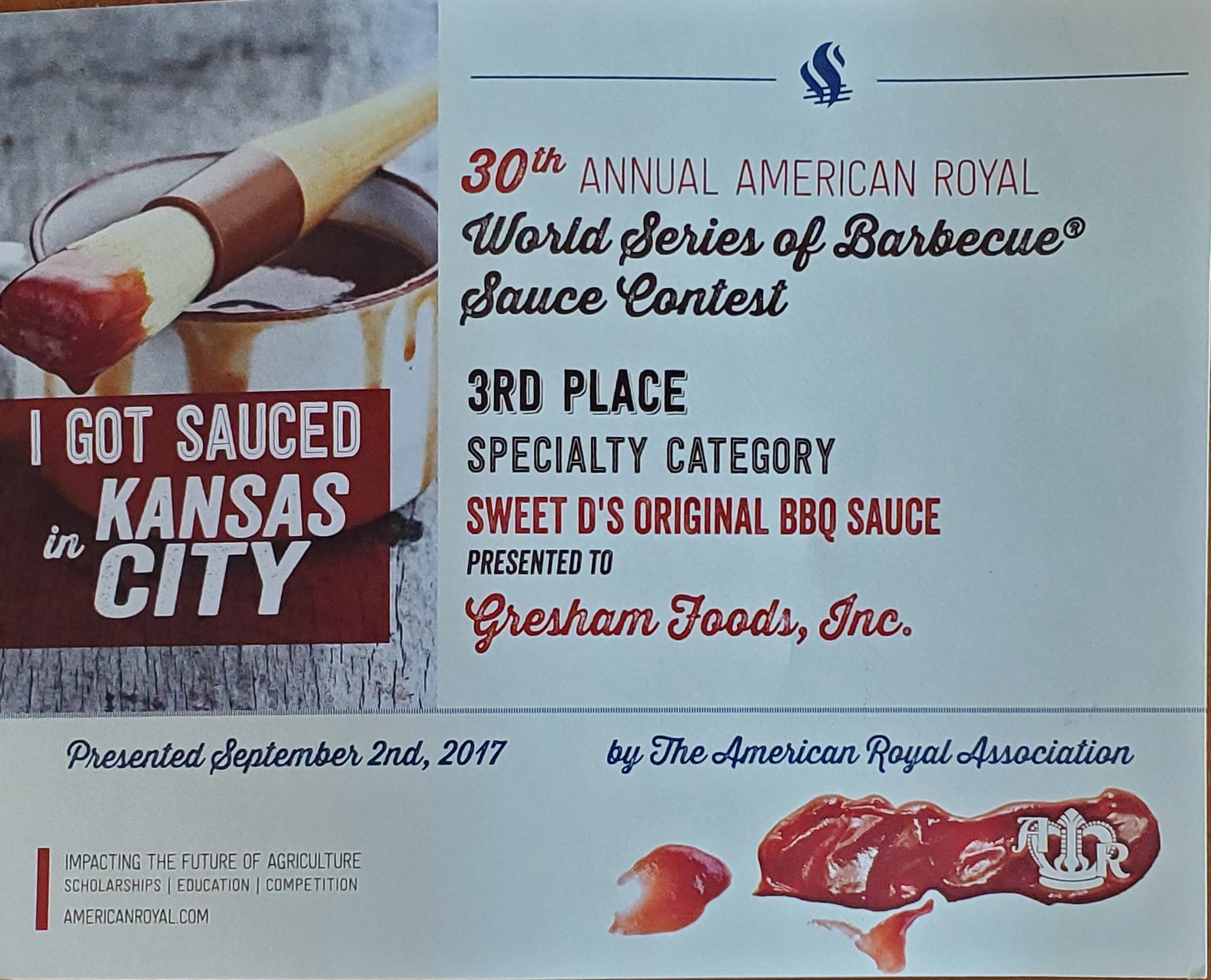 (4 pack) Sweet D's Original Barbecue BBQ Sauce 18oz